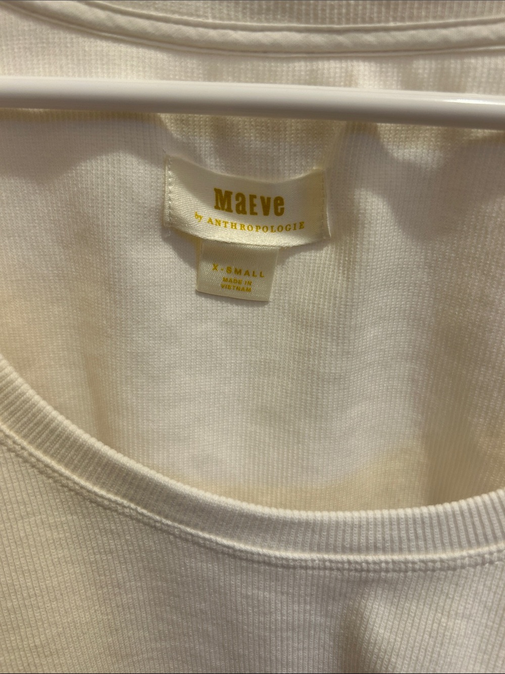 Maeve by anthropology Cream Crochet xtra small long sleeve - Picture 2 of 6